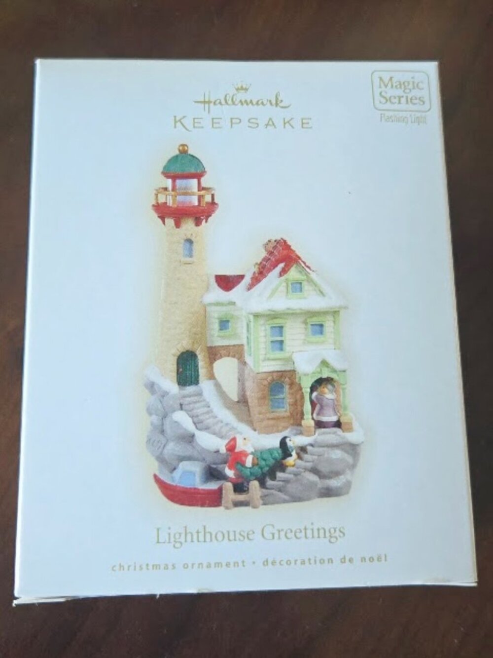 Vintage 2009 New in Box Hallmark Keepsake Magic Series Lighthouse Greetings Orna